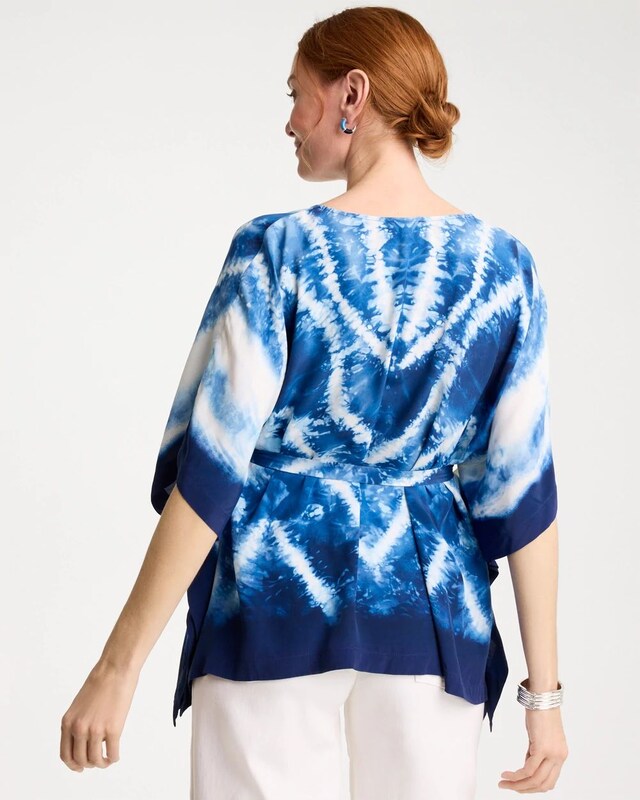 Chevron Tie-Front Poncho - image 3